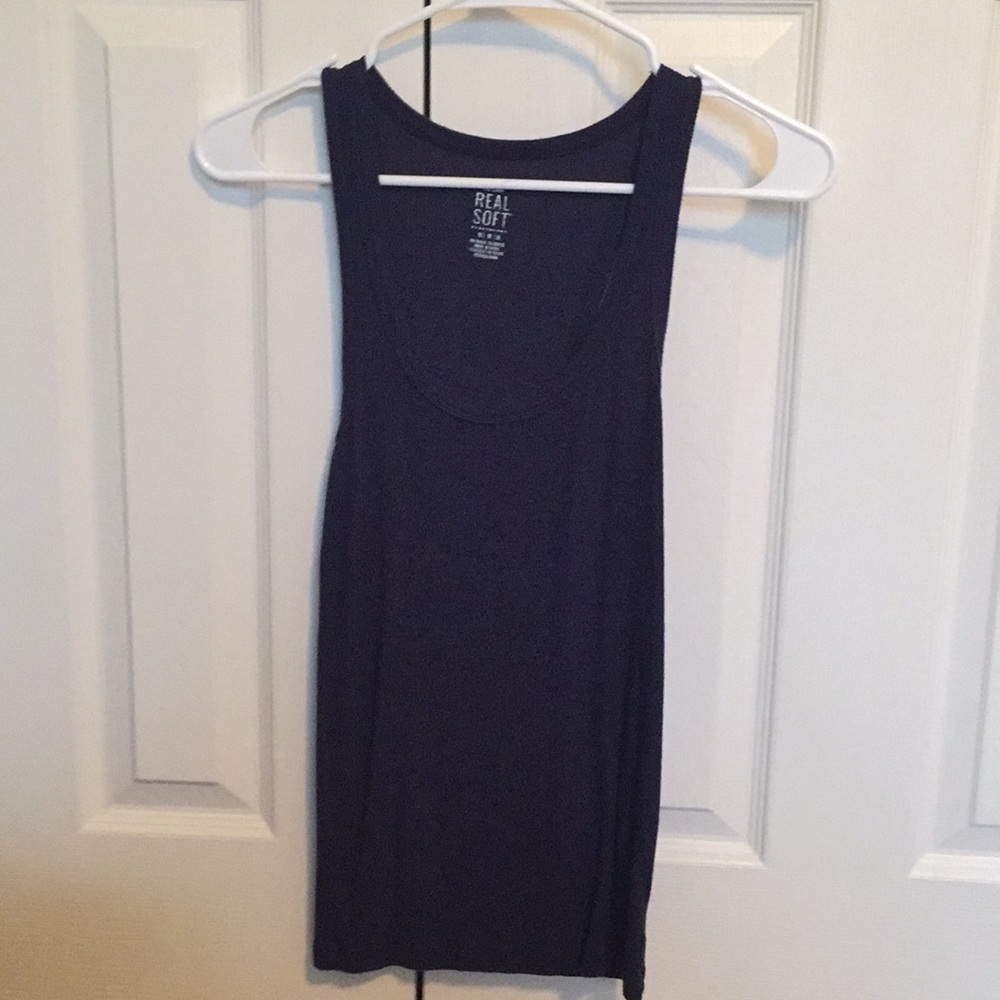 Navy aerie tank top
